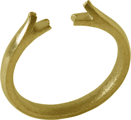 CORPS DE BAGUE SC45 A 1/2 JONC OR JAUNE 750ème